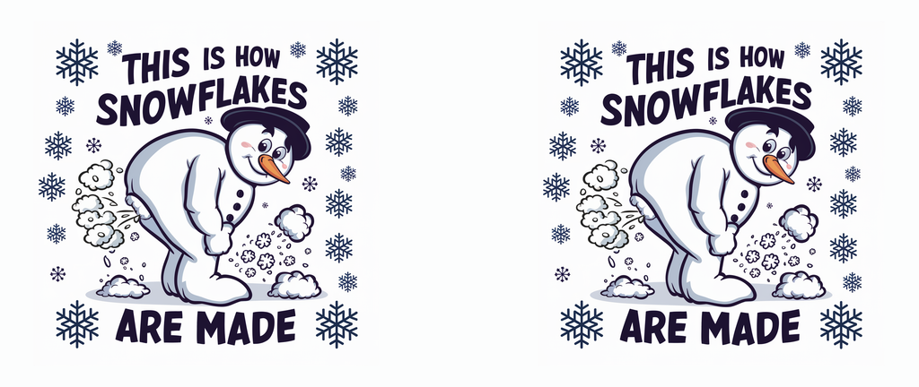 "This Is How Snowflakes Are Made" - Funny Snowman Mug
