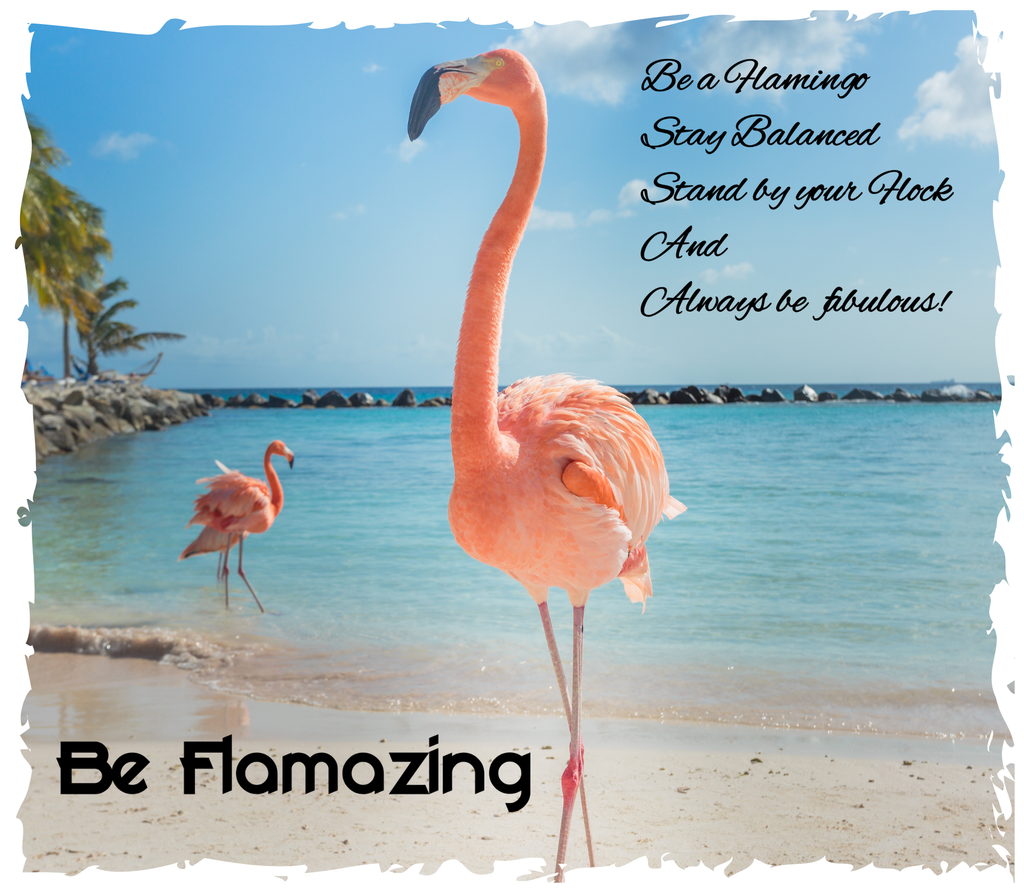 'Be Flomazing' Beach Flamingo - Tumbler