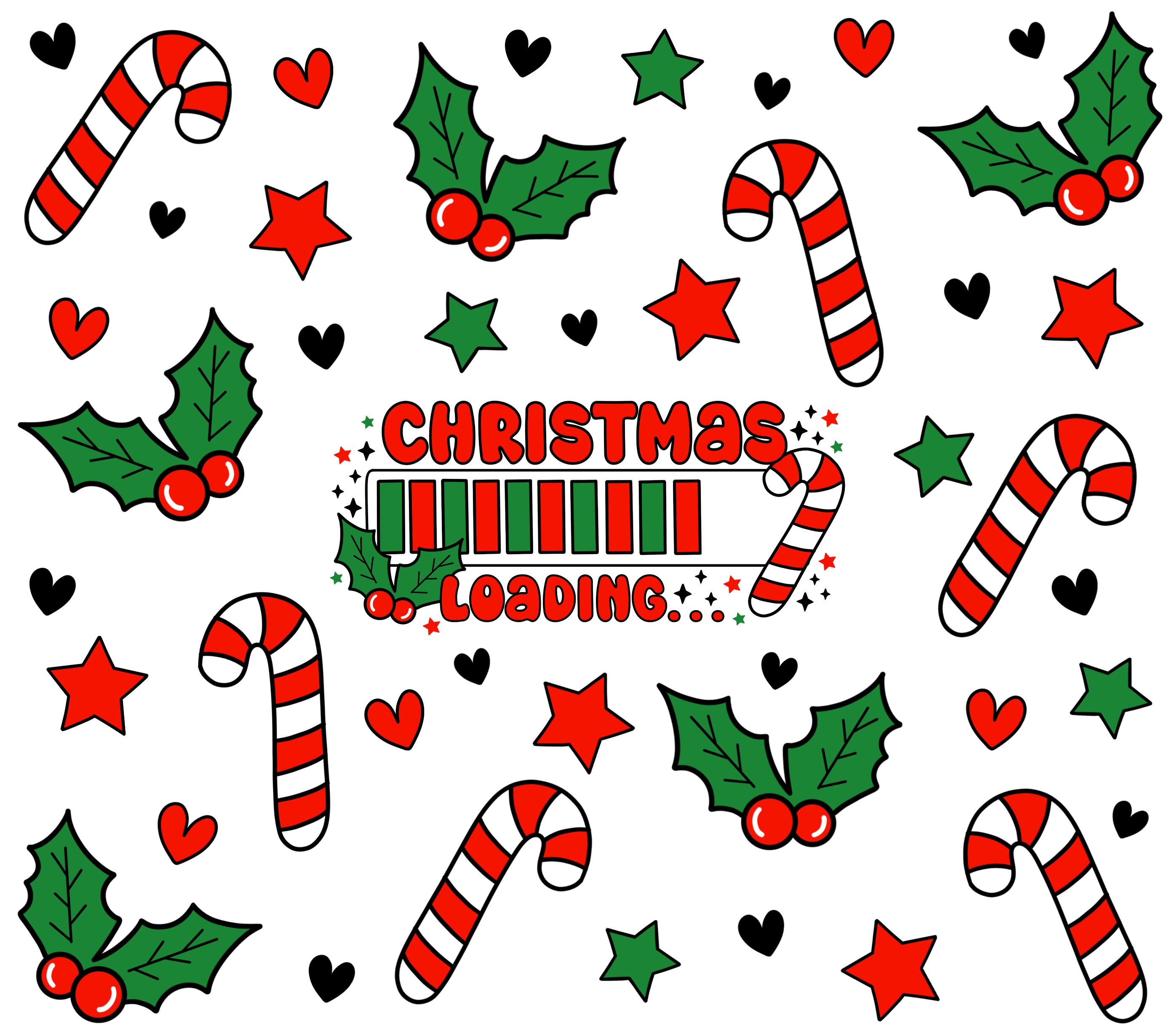 "Christmas Loading" Tumbler - Festive Holiday Design