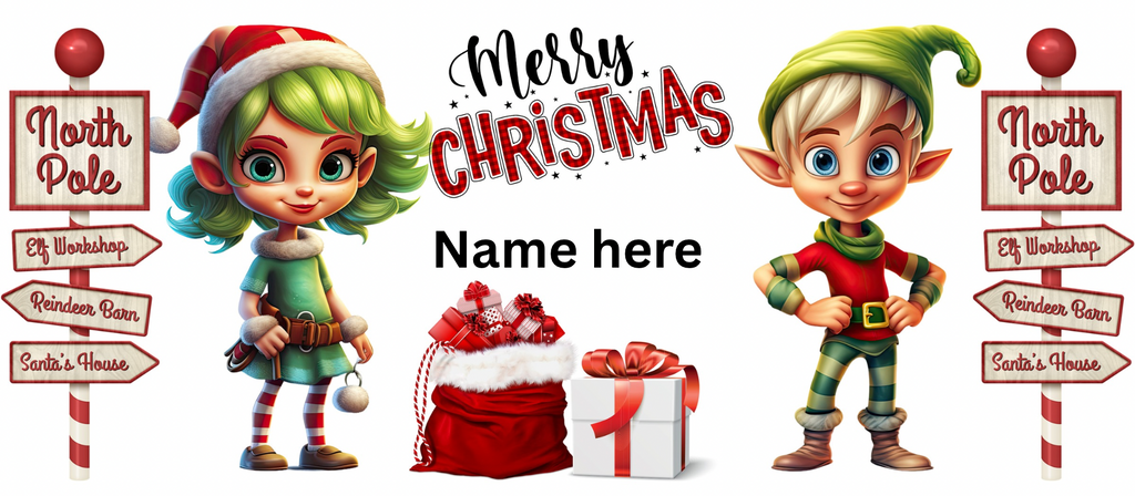 Personalised Christmas Elf Mug