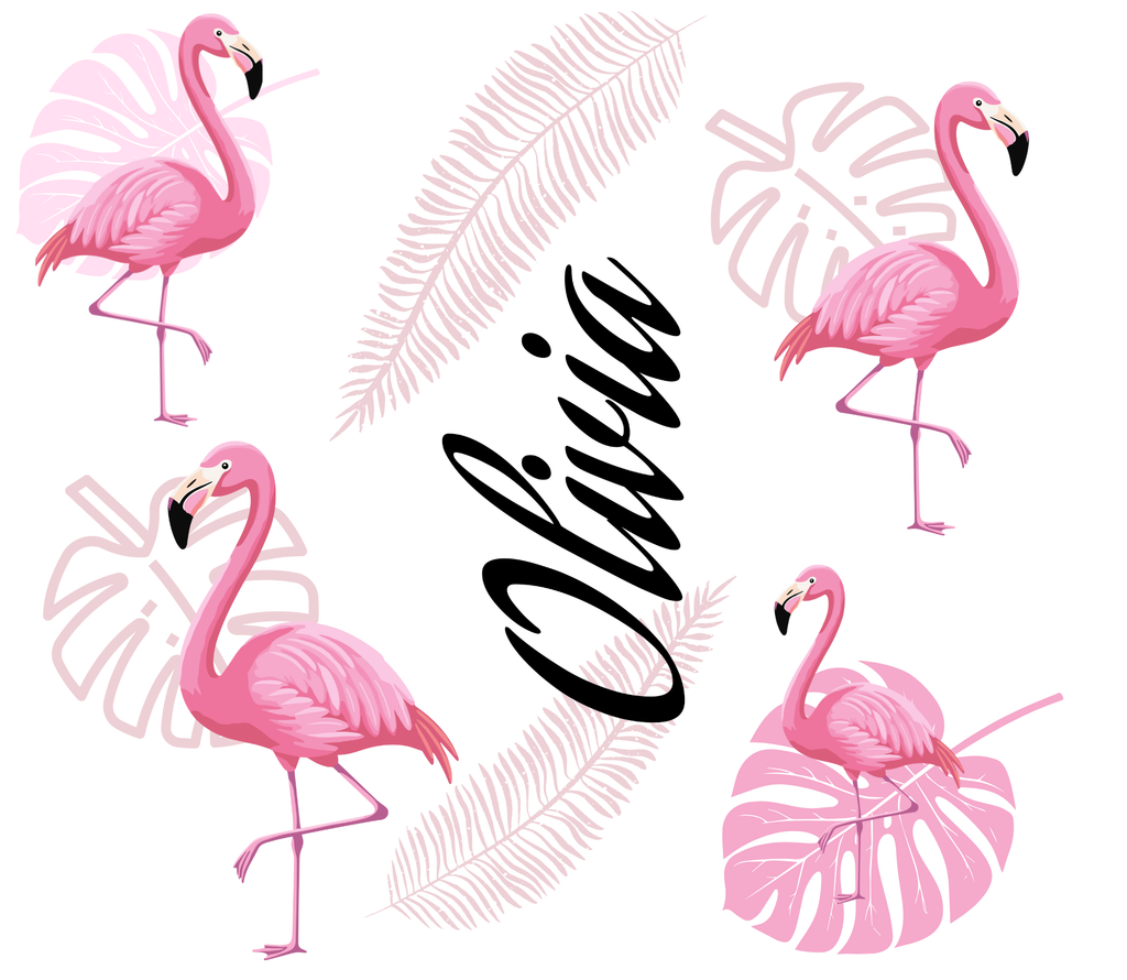 Flamingo Personalised Tumbler - Olivia