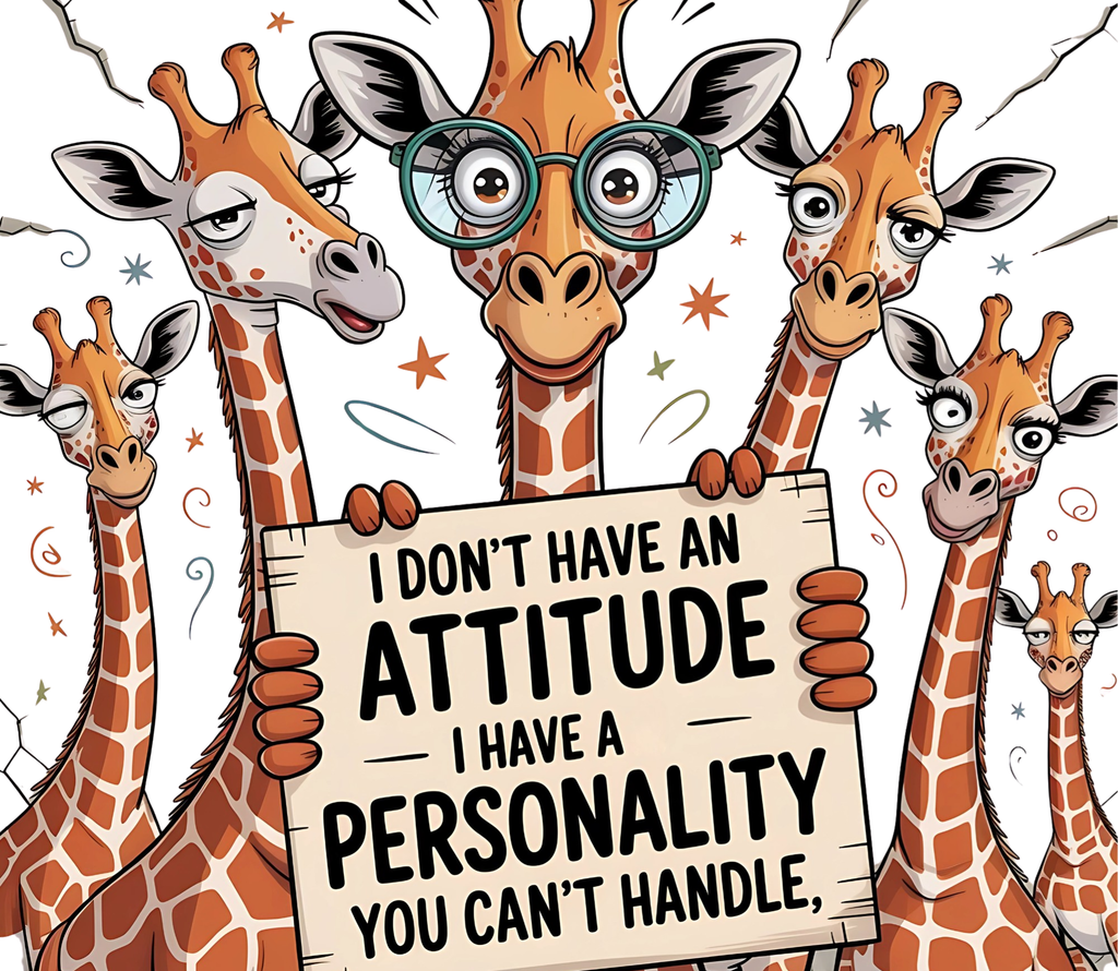 "Giraffe With an Attitude" Tumbler