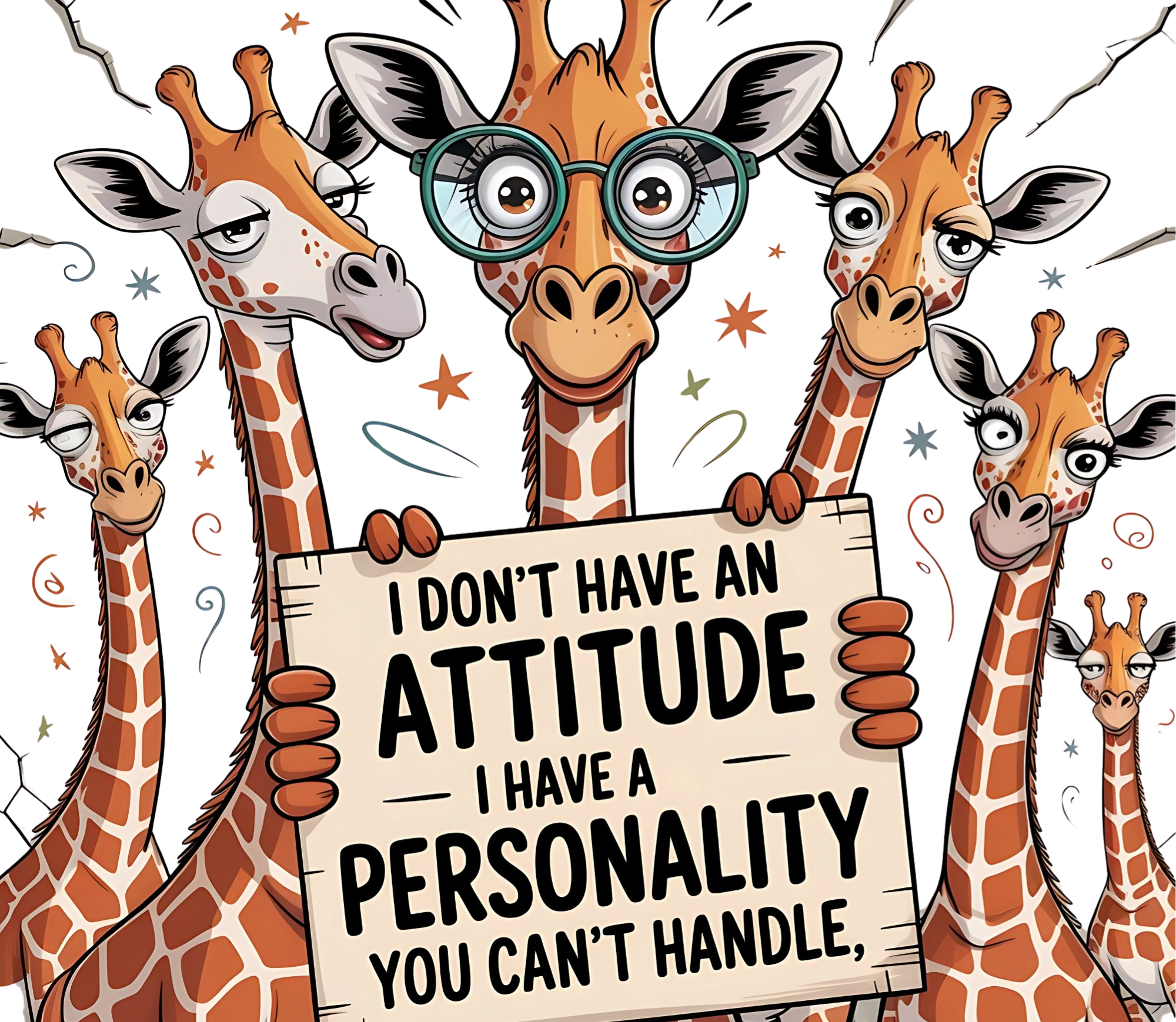 "Giraffe With an Attitude" Tumbler