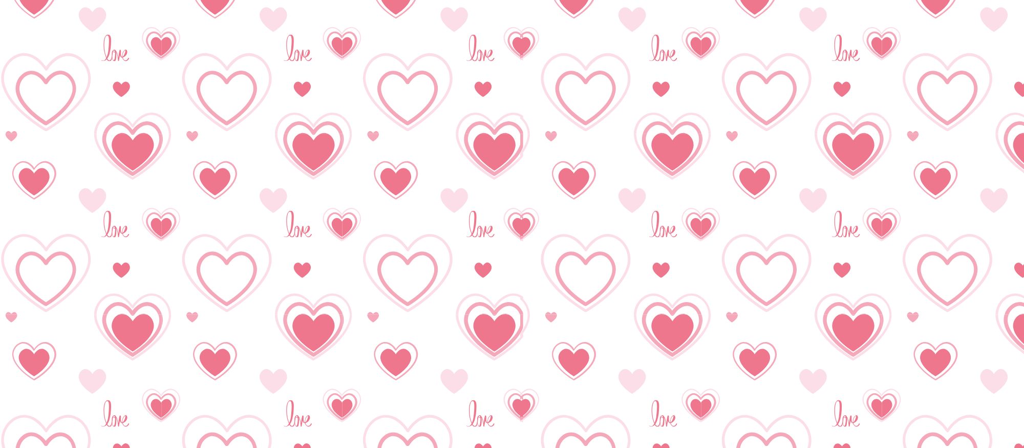 "Love Hearts Pattern" Mug - Sweet Valentine's Day Gift