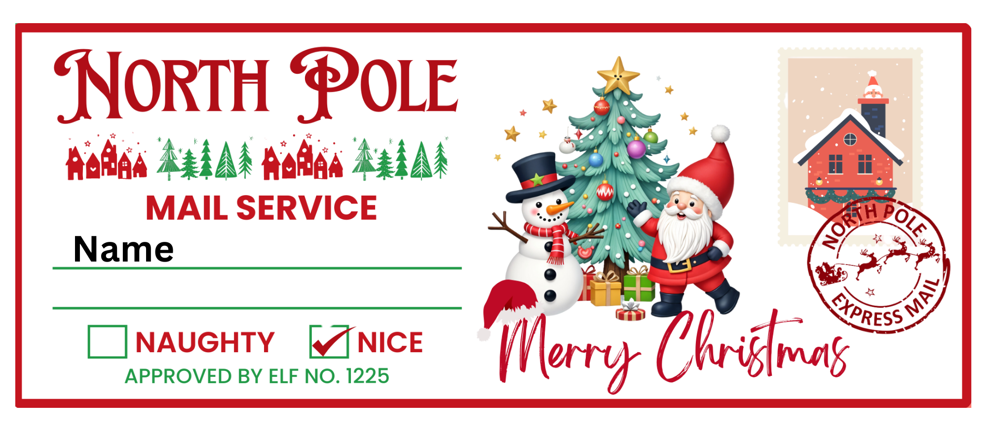 Personalised "North Pole" Mug