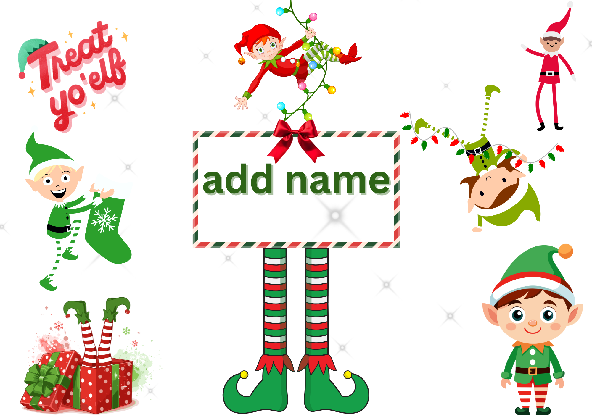 Personalised Elf 15oz Tumbler with "Free Elf"