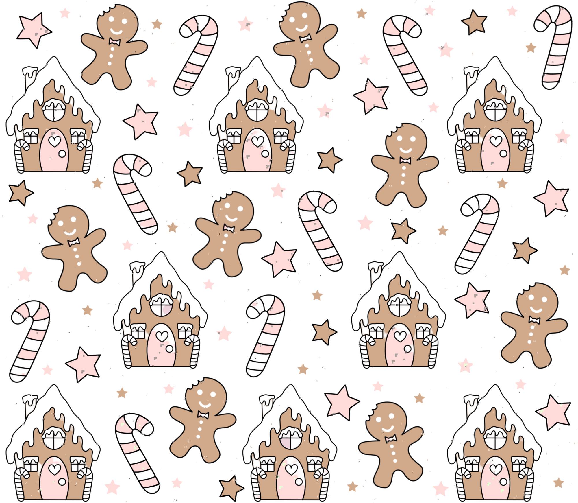 "Gingerbread Dreams" Kids Christmas Tumbler (Pink)