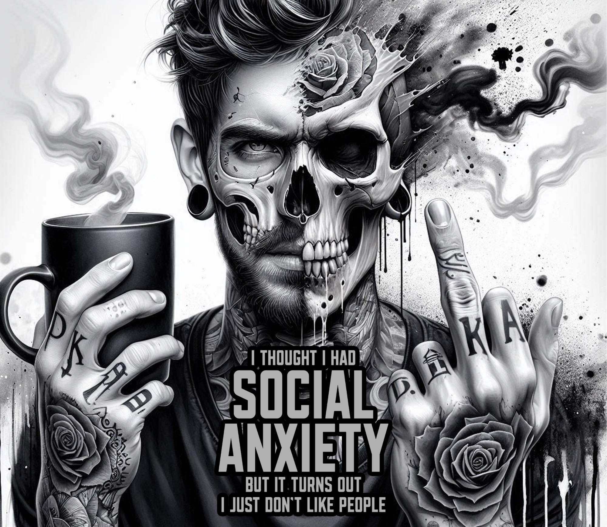 "Social Anxiety" Tumbler - I Just Don't Like People