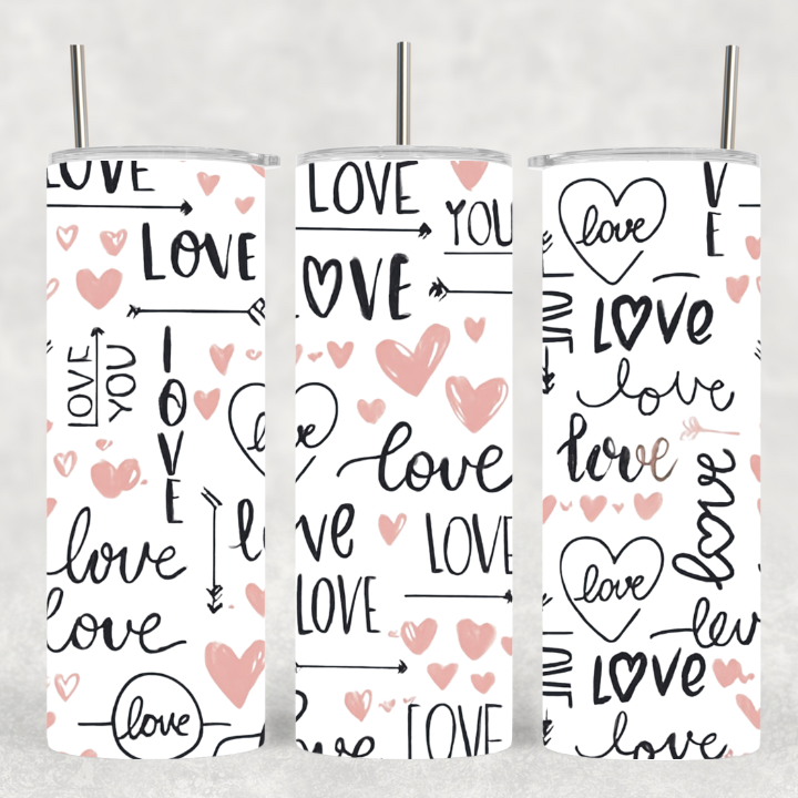 "Love & Hearts" Tumbler - Perfect Gift for Any Occasion