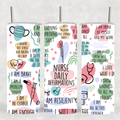 "Nurse Daily Affirmations" Tumbler - Motivational Gift for Nurses