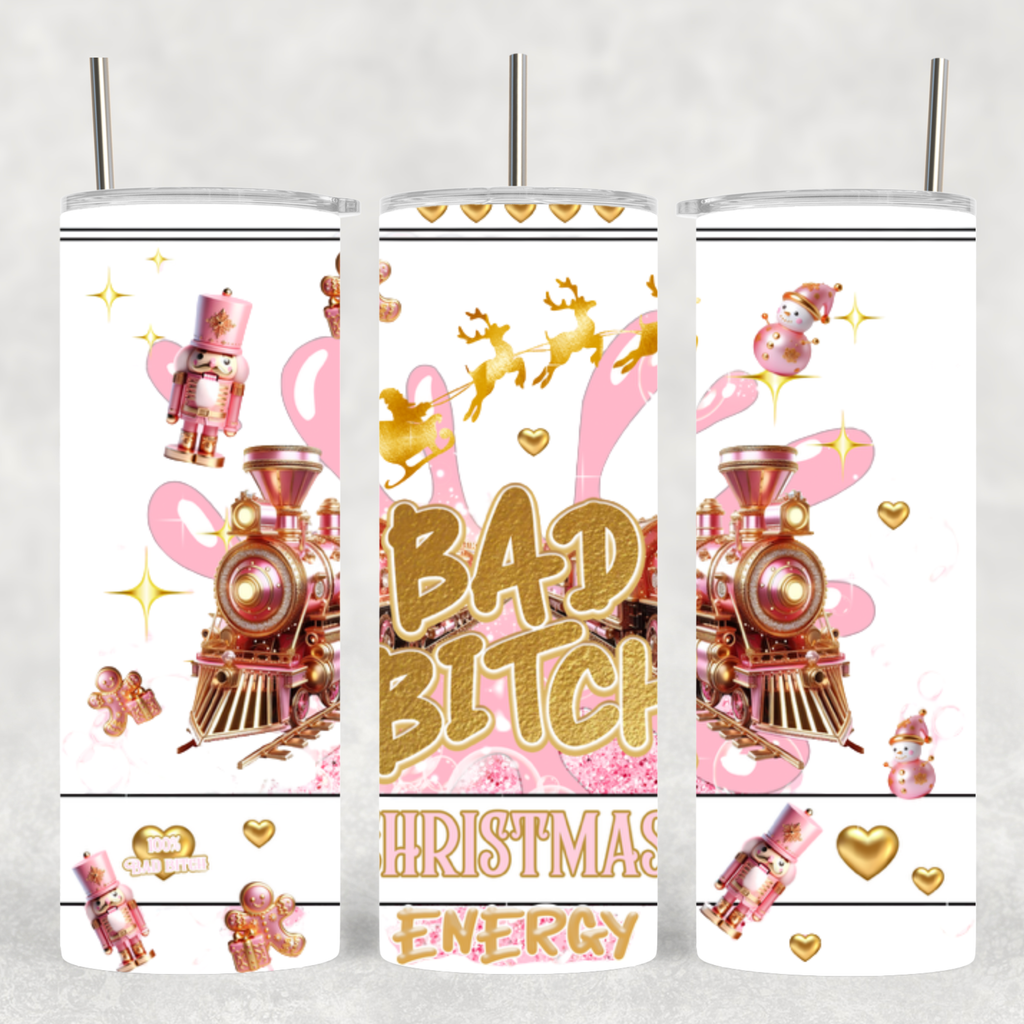 "Bad Bitch Christmas" Tumbler - Festive Sass in Every Sip