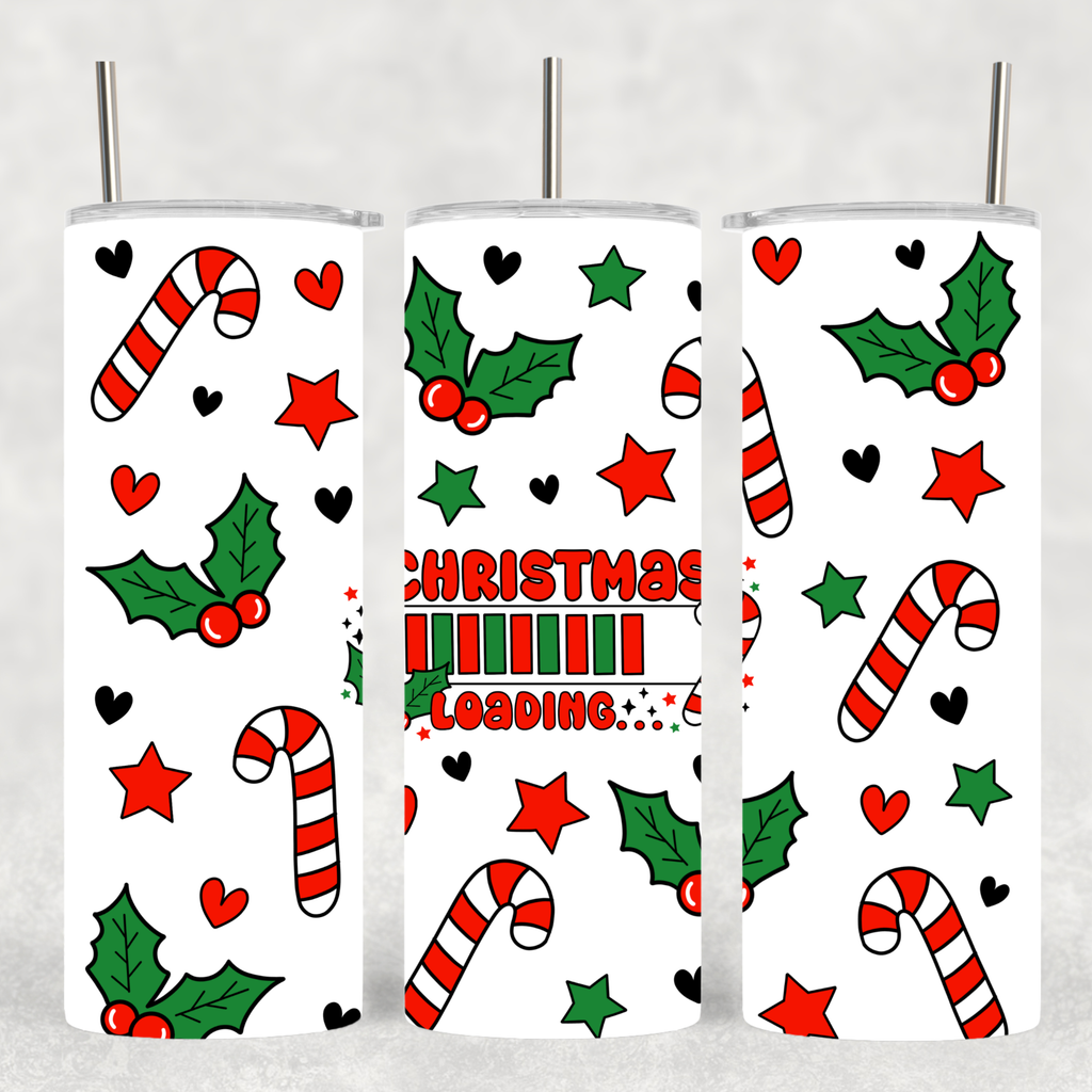 "Christmas Loading" Tumbler - Festive Holiday Design