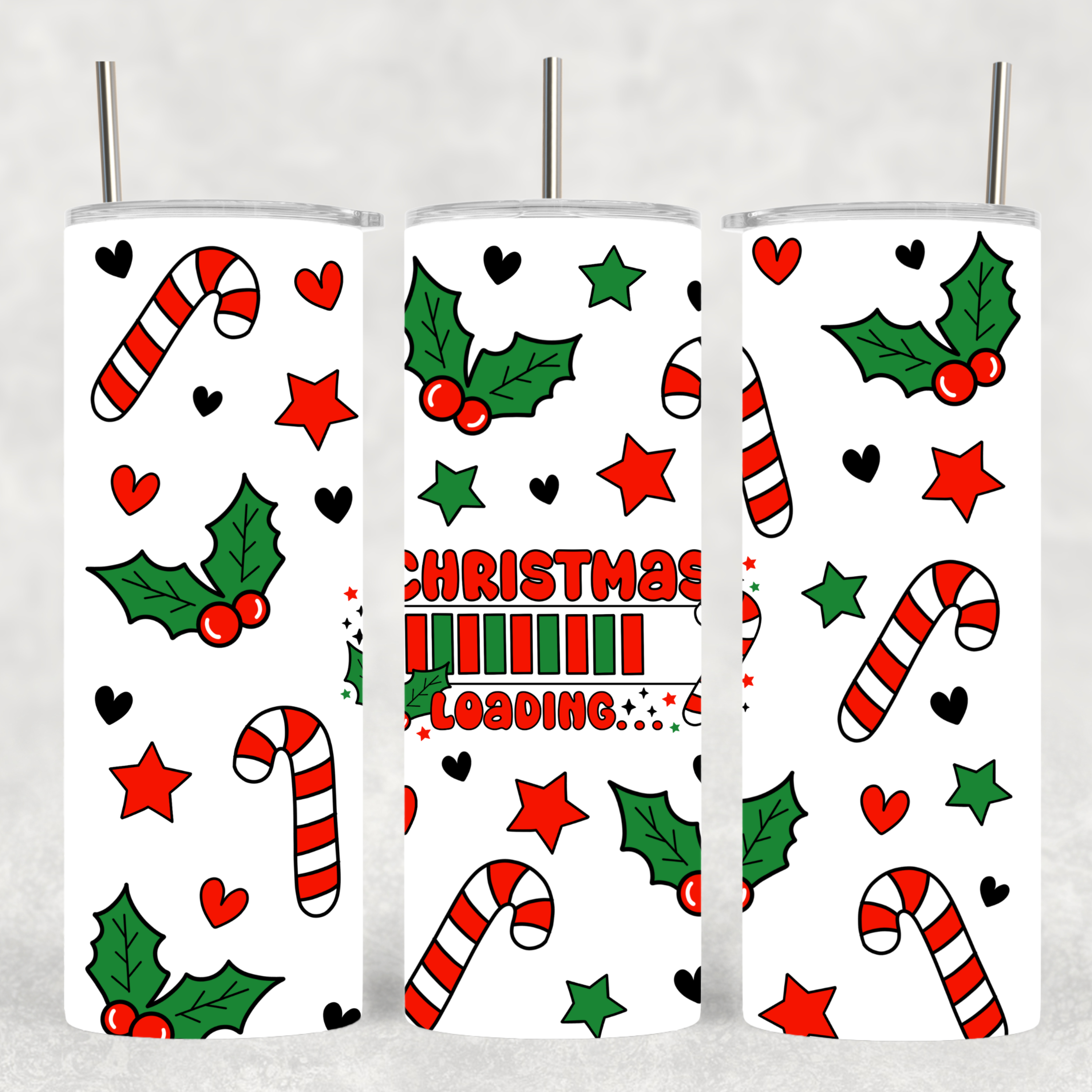 "Christmas Loading" Tumbler - Festive Holiday Design