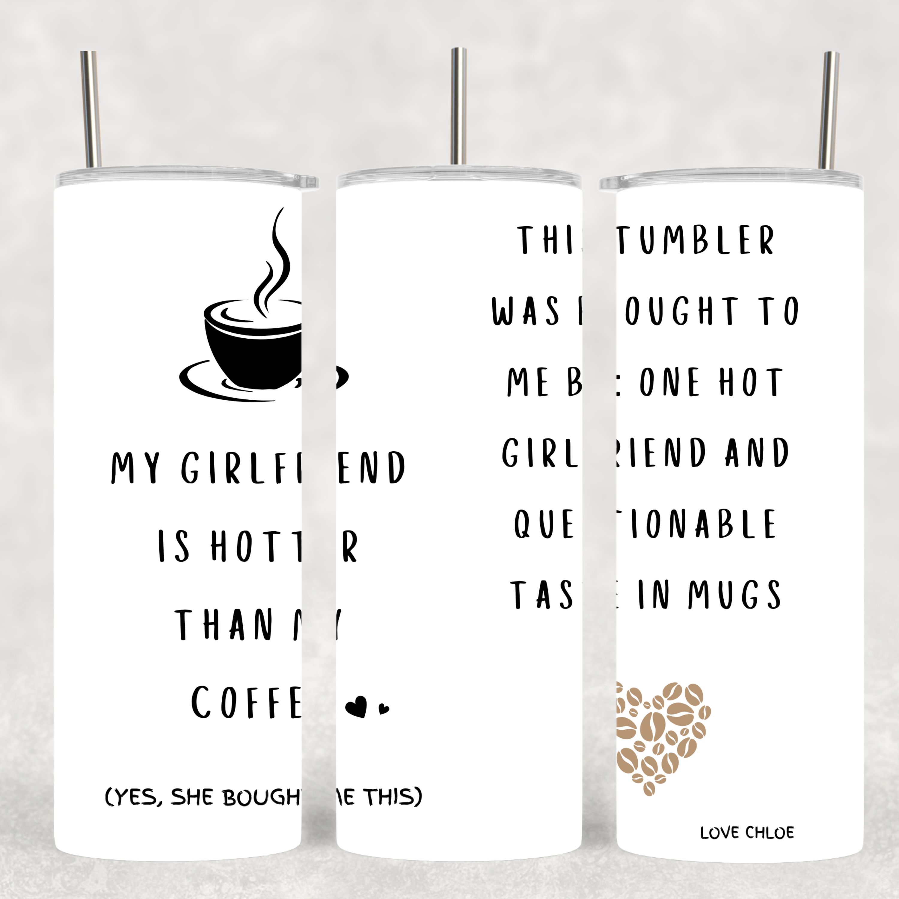 Personalised Funny Tumbler for Partner - Custom Relationship Gift