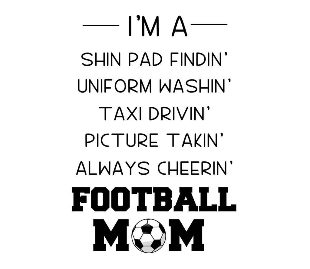 "Football Mom" Tumbler - Funny Sports Mum Gift 20oz