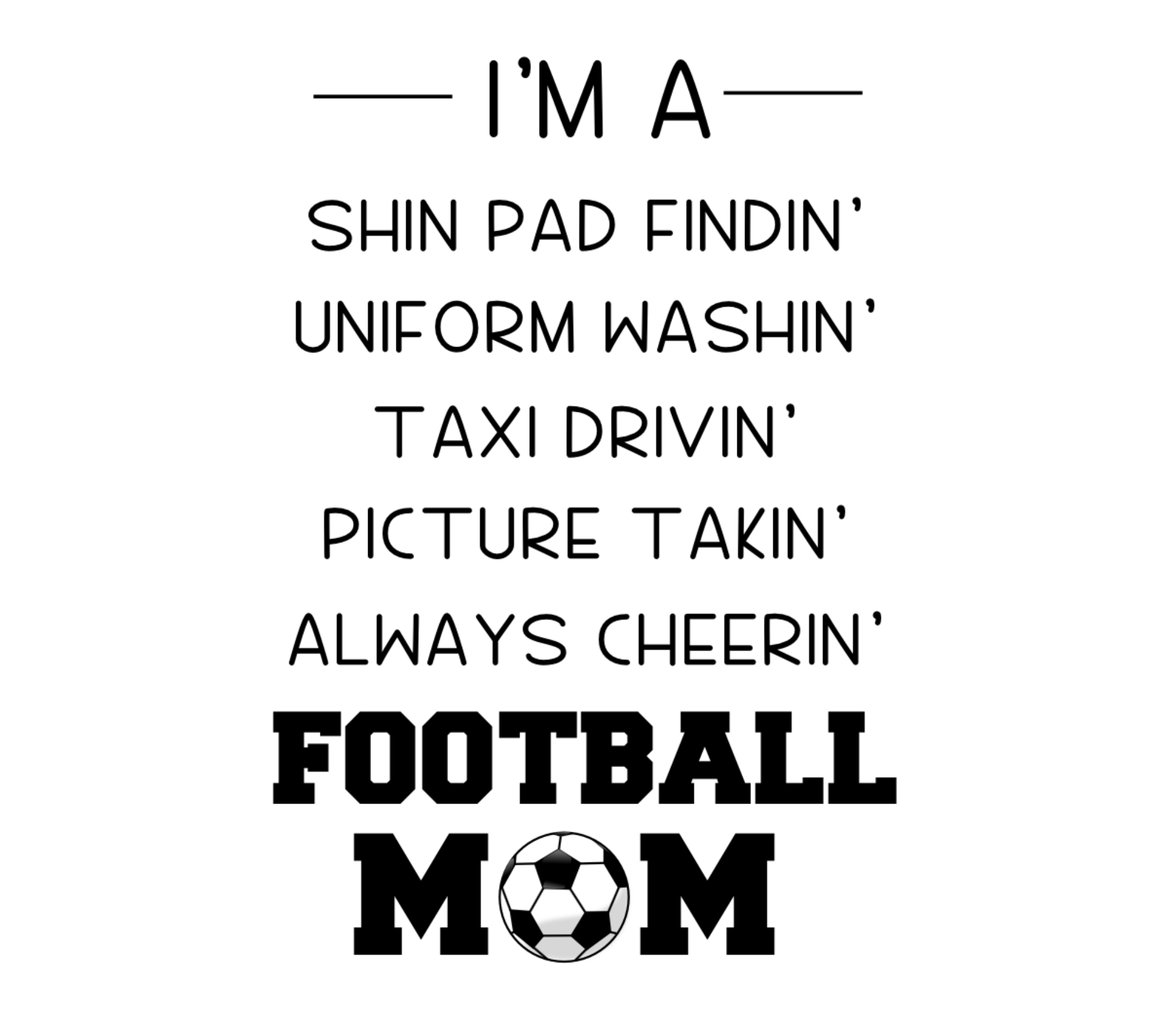 "Football Mom" Tumbler - Funny Sports Mum Gift 20oz