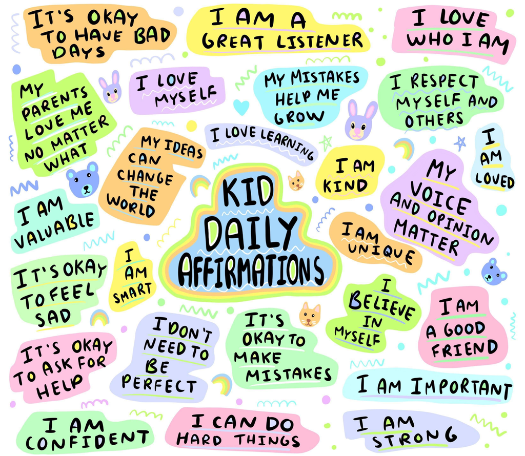 "Kids Daily Affirmations" Tumbler - Positive Mindset & Self-Love