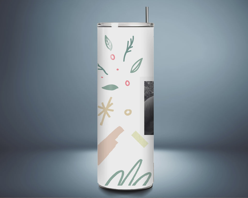 Personalised "Merry Christmas" Tumbler - Add Your Own Photo