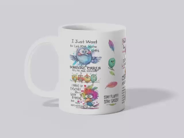 “Birds of Sass” Sarcastic Quote Mug