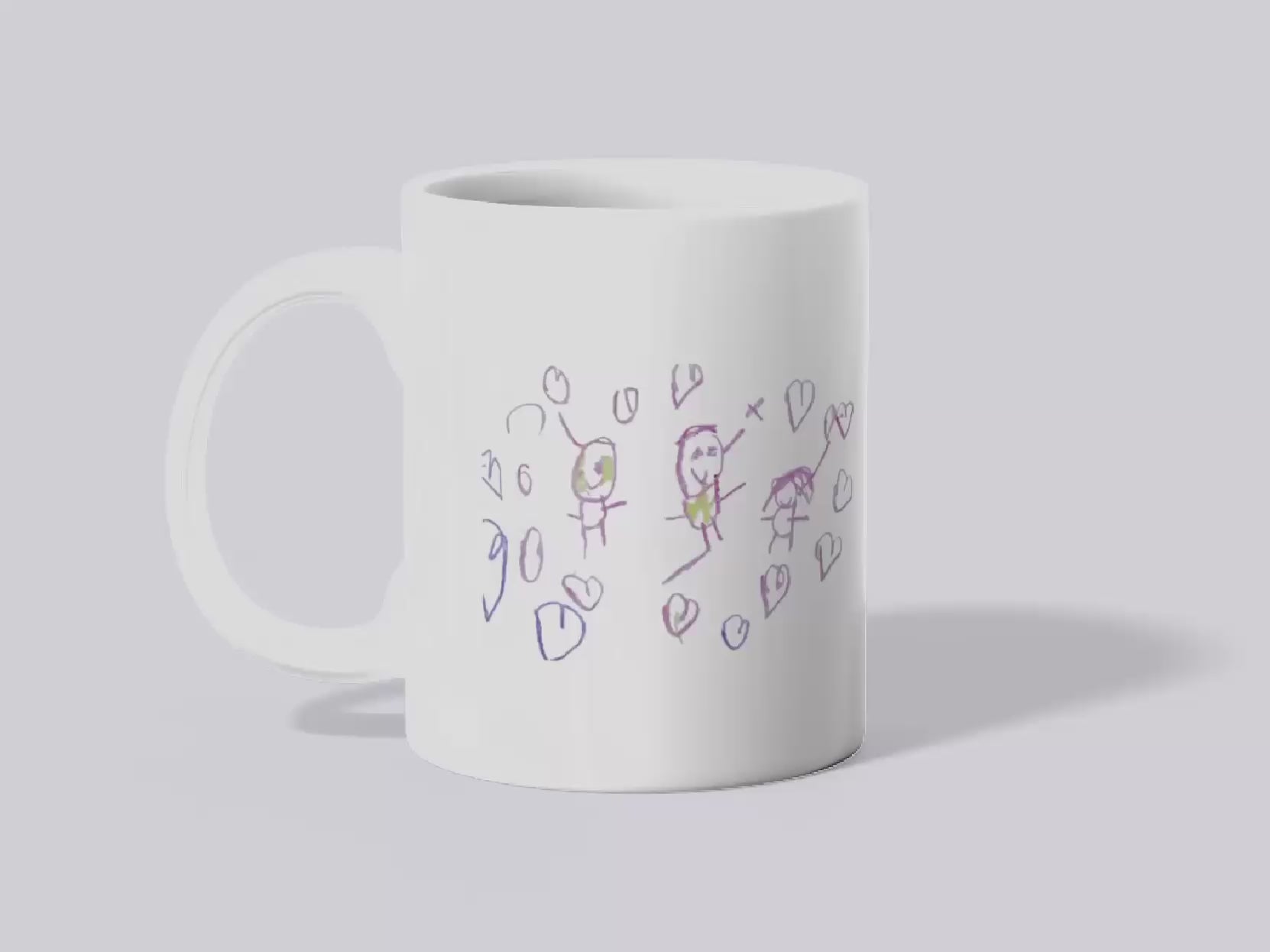 Personalised "Child’s Artwork" Mug – with Your Child’s Drawing