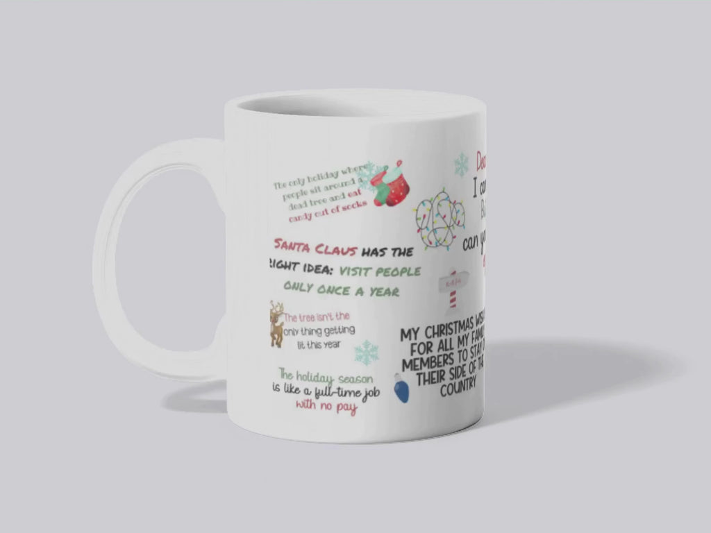Santa "Pass me the Eggnog" Mug