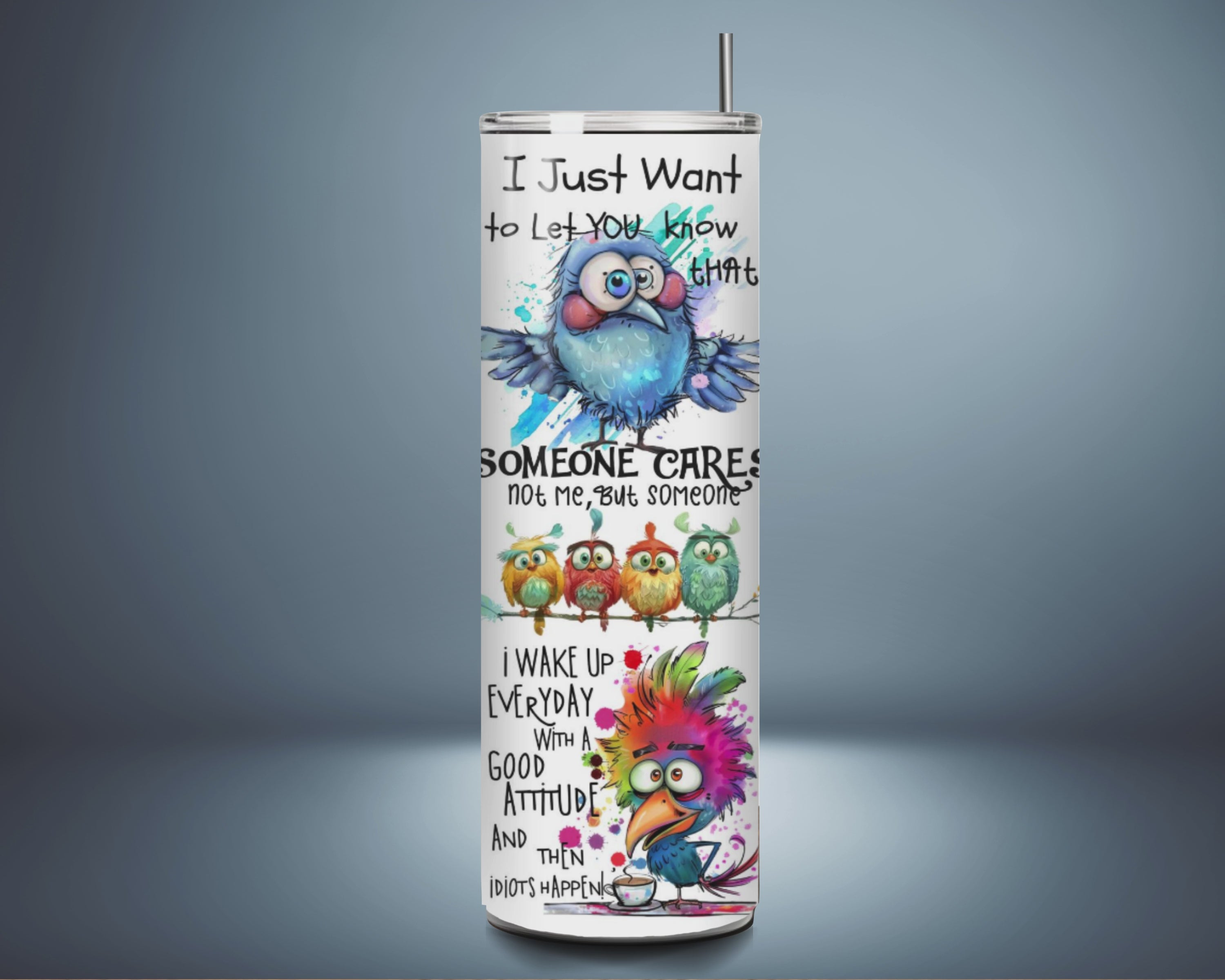 Bird of Sass™ Sarcastic Quote Tumbler