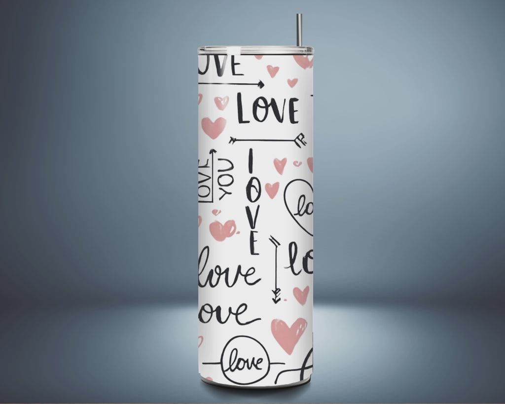"Love & Hearts" Tumbler - Perfect Gift for Any Occasion