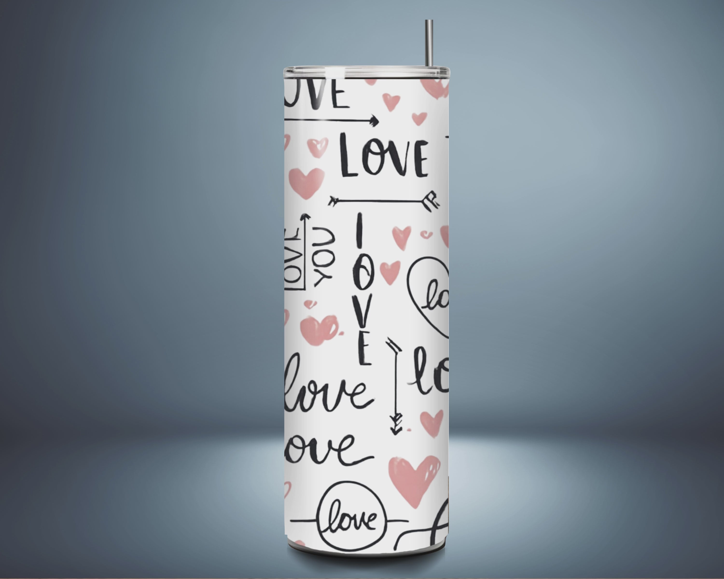 "Love & Hearts" Tumbler - Perfect Gift for Any Occasion