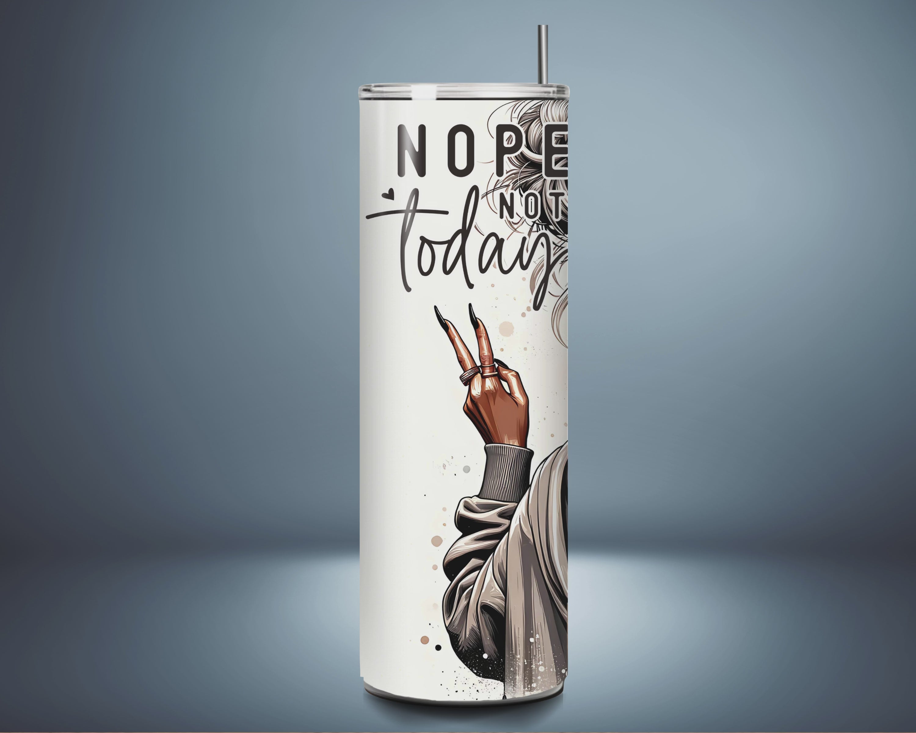 "Nope Not Today - All Peopled Out" - Tumbler