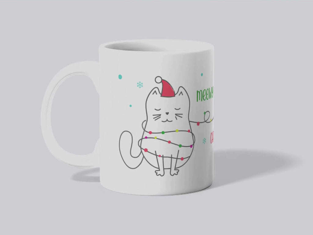 "Festive Cat" Christmas Mug