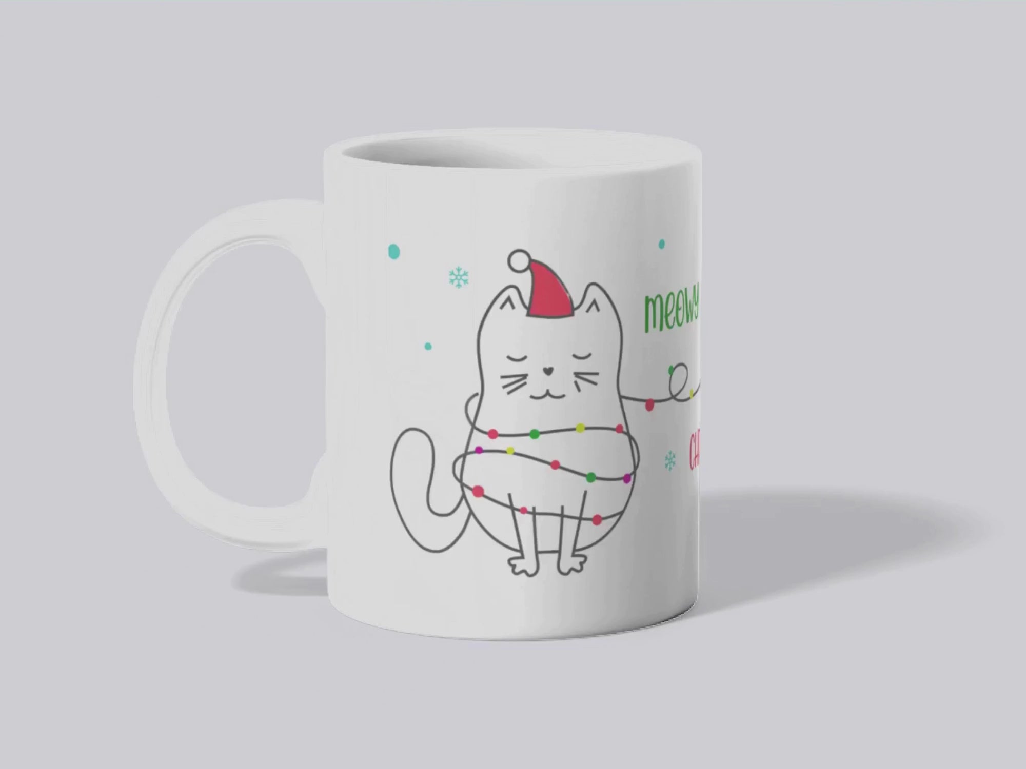 "Festive Cat" Christmas Mug