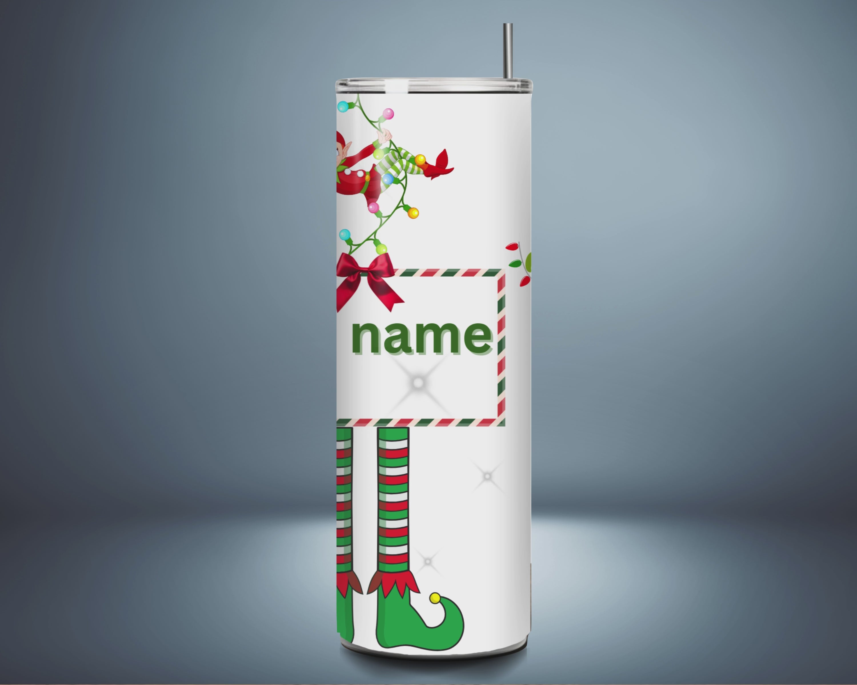 Personalised Elf 15oz Tumbler with "Free Elf"